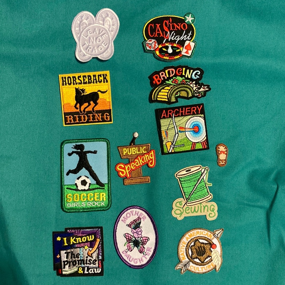 12 Fun Badge Lot for Girl Scouts Vests #9